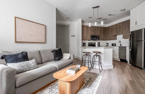 Waller Creek District Apartment | Inviting Downtown 1BR with Deck, Gym & Pet-Friendly Perks
