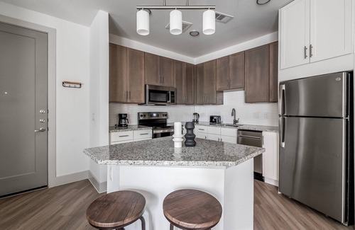 Waller Creek District Apartment | Inviting Downtown 1BR with Deck, Gym & Pet-Friendly Perks