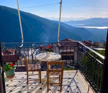 Delfoi Apartment | Explore Delphi's Penthouse with Panoramic Ocean Views