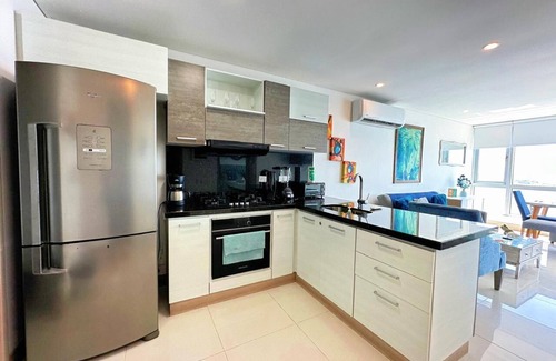 Bocagrande Apartment | Deluxe 1BR Ocean View, a/c pool - Palmetto Sunset