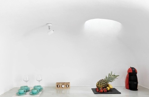 Finikia Apartment | Inviting Cave Villa with Indoor Heated Pool & Sea View