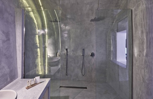 Finikia Apartment | Inviting Cave Villa with Indoor Heated Pool & Sea View