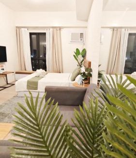 Phil-Am Apartment | Deluxe One Bedroom Suite by Christine Suites infront of Trinoma Mall