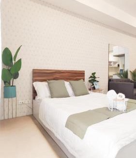 Phil-Am Apartment | Deluxe One Bedroom Suite by Christine Suites infront of Trinoma Mall
