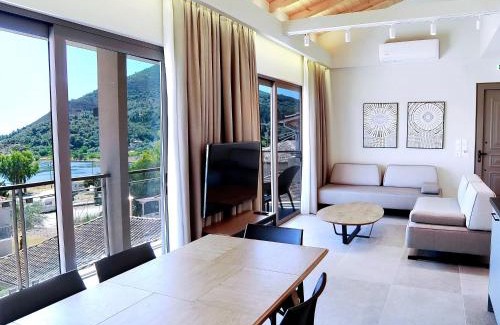 Vlicho Apartment | Elegant Demar Suites in Vlycho Lefkada with Pool Access
