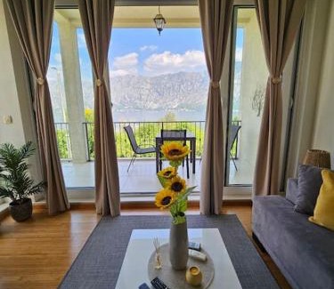 Prcanj Apartment | Deniz Apartment Kotor bay view apartment with terrace and pool