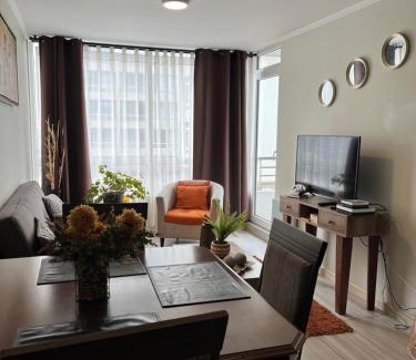 Temuco Apartment | Modern Depto Ginebra: Highly Rated with Parking & Accessibility