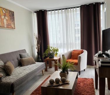 Temuco Apartment | Modern Depto Ginebra: Highly Rated with Parking & Accessibility