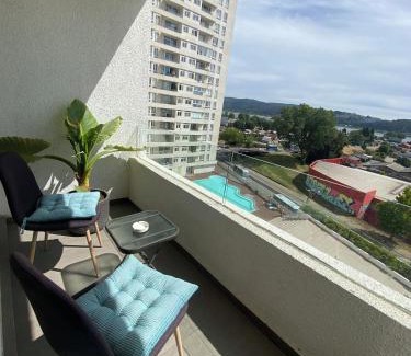 Concepcion Apartment | Modern Depto Parque Víctor Lamas with Pool & Family-Friendly