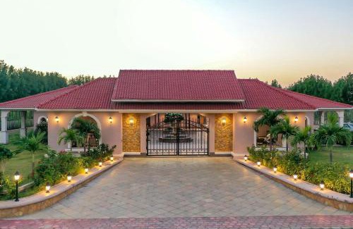 Anjar Villa | Serene Desert Palms in Kutch: Pool & Scenic Balcony Retreat