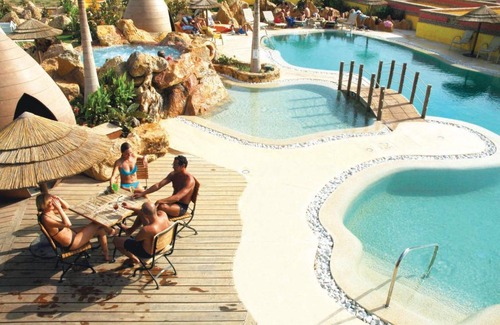 Cunas Apartment | Exceptional Desert Springs Duplex with Pool and Hot Tub