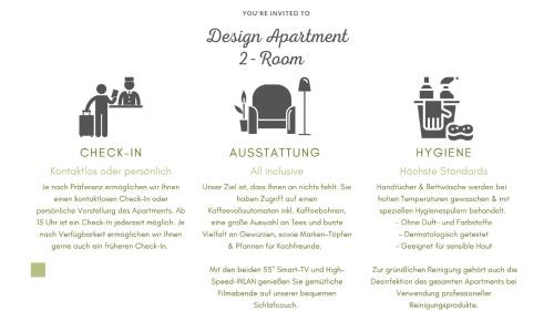 Ricklingen Apartment | Modern 2 Room Design Apartment with Pool & Breakfast