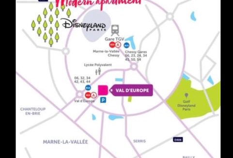 Chessy Apartment | Stylish Apartment Near Disneyland Paris, Rated 10/10!