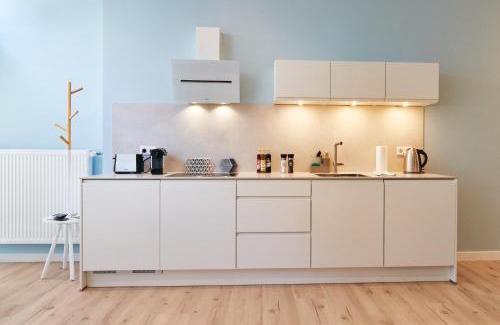 Mainz-Bingen Apartment | Stylish Design Studio for 3 in City Center with WIFI