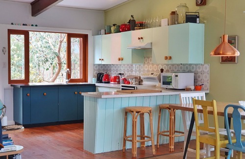 Lake Tabourie House | Retro Beach Shack with Pool & Lakefront Ocean Views