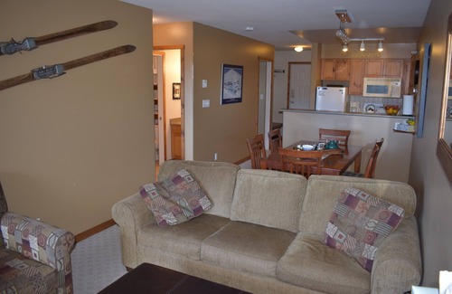 Silver Star Mountain Condo | Top Floor Creekside Condo with Beautiful Views & Hot Tub