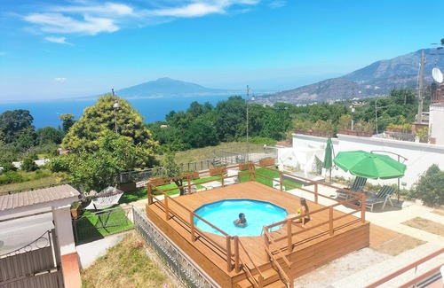 Sant'Agata sui Due Golfi Villa | Ideal Detached Villa with Terraces, Garden & Pool Access