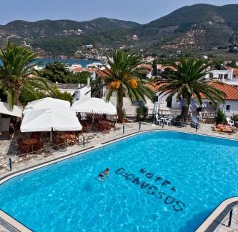 Skopelos Hotel | Beachfront Bliss at Dionyssos: Pool & Ocean Views Await