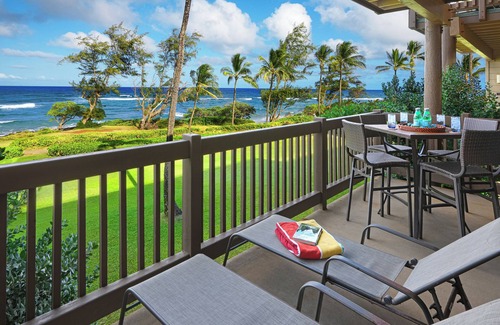 Lihue Condo | Ocean Front 1 Bdrm Condo with Panoramic East Shore Views