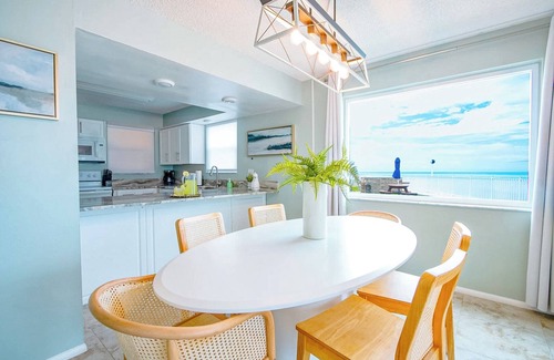 Satellite Beach Condo | Oceanfront Corner Retreat with Breathtaking Views & Pool