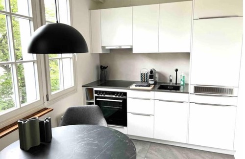 Basel City Centre Apartment | RIVERVIEW-LOUNGE: Scenic Rhine Views & Family-Friendly Stays