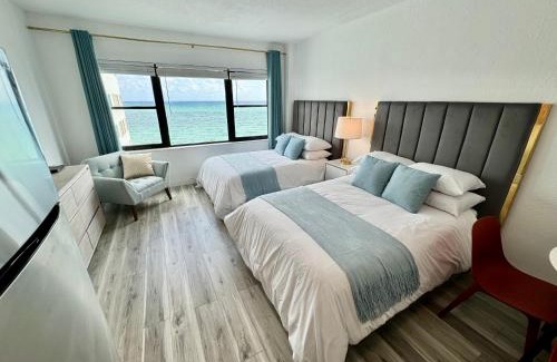 Mid Beach Apartment | Beachfront Retreat: Pool, Ocean View & Top-Rated Comfort