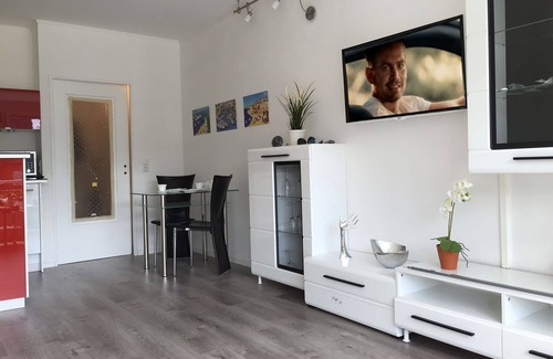 Laboe Apartment | Oceanfront Retreat on the Marina with Family-Friendly Amenities