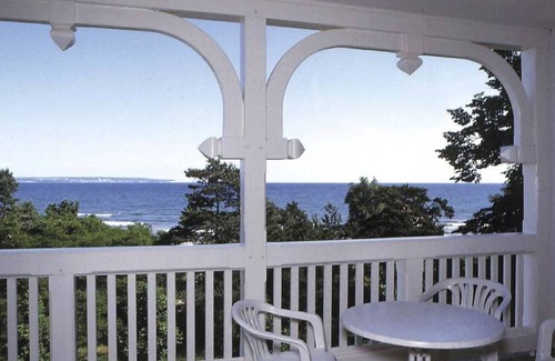 Binz Apartment | Beachfront Elegance: Sea View Balcony at Aparthotel Ostsee FeWo 35