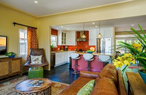 West Beach House | Beautifully Remodeled Spanish Beach Casa Steps from the Shore