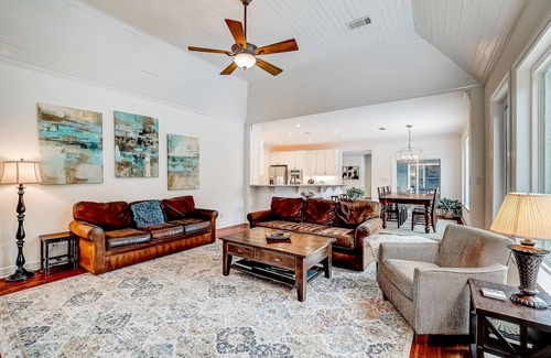 Riverplace House | Pet-Friendly Retreat with Pool, Fenced Yard & Work Space