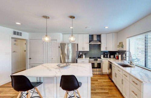 The Colony House | Pet-Friendly Home with Kitchen, Pool & Arcade Fun Awaits