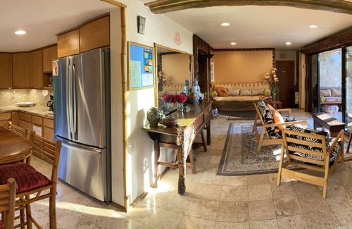 Haiku House | Oceanfront Dolphin Room at Maui Eco Retreat with Waterfall
