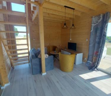 gmina Biskupiec House | Discover Haus Zielony und Haus Czerwony with Ocean Views