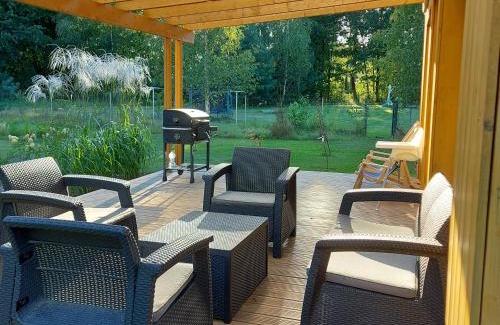 gmina Wielgie House | Scenic Retreat at Dom przy lesie with Oceanfront Amenities