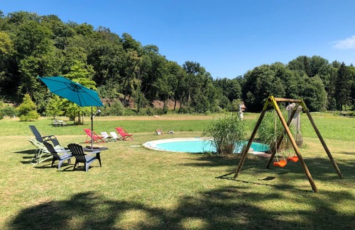 Rollainville Villa | Domaine 'Gîte De L'Abbaye' with Private Pool, Private Terrace and Wi-Fi