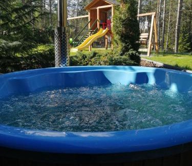 Sulecki Borek Cabin | Relax at Domek Aleksander with Pool, Hot Tub & Sauna