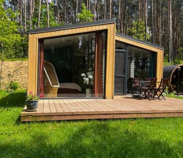 Daleszyce House | Discover Brama Do Lasu - Domek Mocy with Hot Tub & Pets