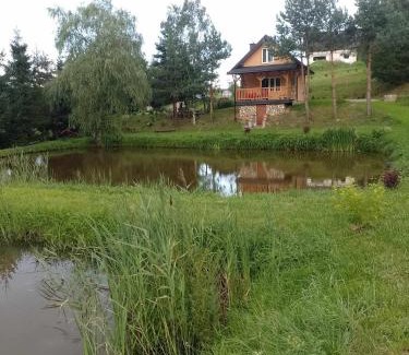 gmina Tyrawa Wołoska Apartment | Guest Rated: Domek nad Stawem Siemuszowa with Family Amenities