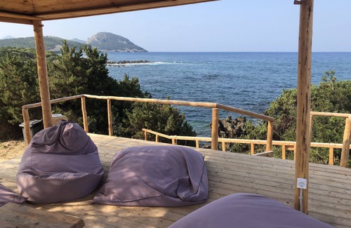 Petrochori Apartment | Ocean View Retreat: Steps from the Beach with Free Parking