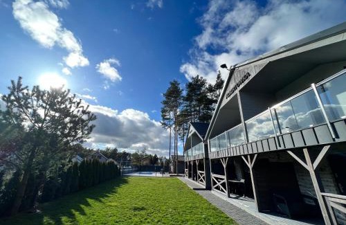 Ostrowo Cabin | Relax at Domki Albertówka - Oceanfront Retreat with Spa