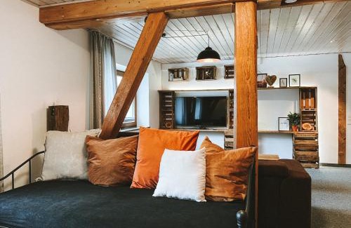 Schrozberg Apartment | Modern Dorfplatz Loft: Just 10 Min from Rothenburg odT