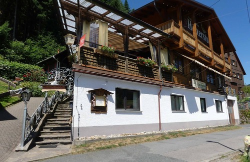 Obersensbach Cottage | Cozy Double Room 6 with Balcony at Pension Holzerstube