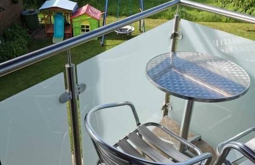 Herbolzheim Apartment | Comfortable Double Room with Balcony at Bea's Guest Room