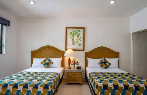 Centro Hotel | Double Room Poolside Mérida Getaway with Terrace, WiFi & Family-Friendly Comfort