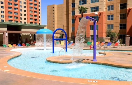 Enterprise Condo | Spacious Double Suite for Up to 8 Guests with Pool Access