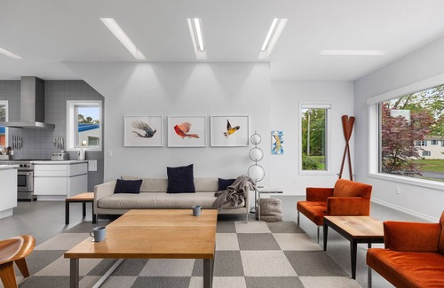 Douglas House | Modern Douglas Villa: Steps to Downtown with Pool & Views