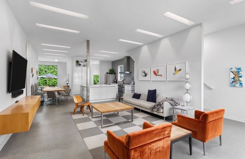 Douglas House | Modern Douglas Villa: Steps to Downtown with Pool & Views