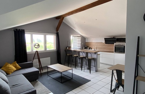 La Cote-Saint-Andre Apartment | Convenient Downtown Apartment with Private Parking & More