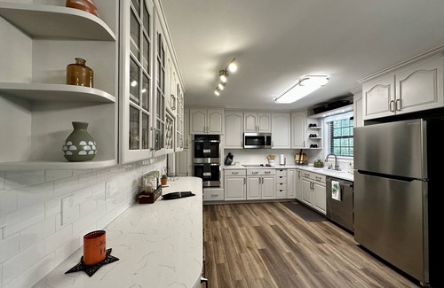 Alpharetta House | Boho Oasis Retreat: Game Room, Firepit & Pool Access