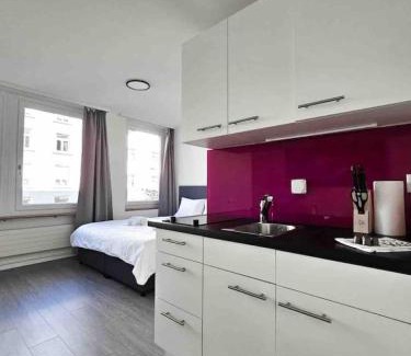 Sihlfeld Apartment | Premier Downtown Studio with Queen Bed & Child Friendly Amenities